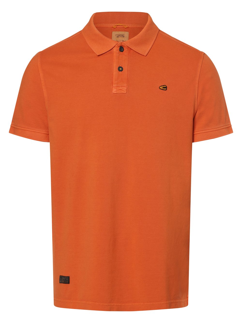 Camel Active Męska koszulka polo Mężczyźni Bawełna pomarańczowy jednolity, XL