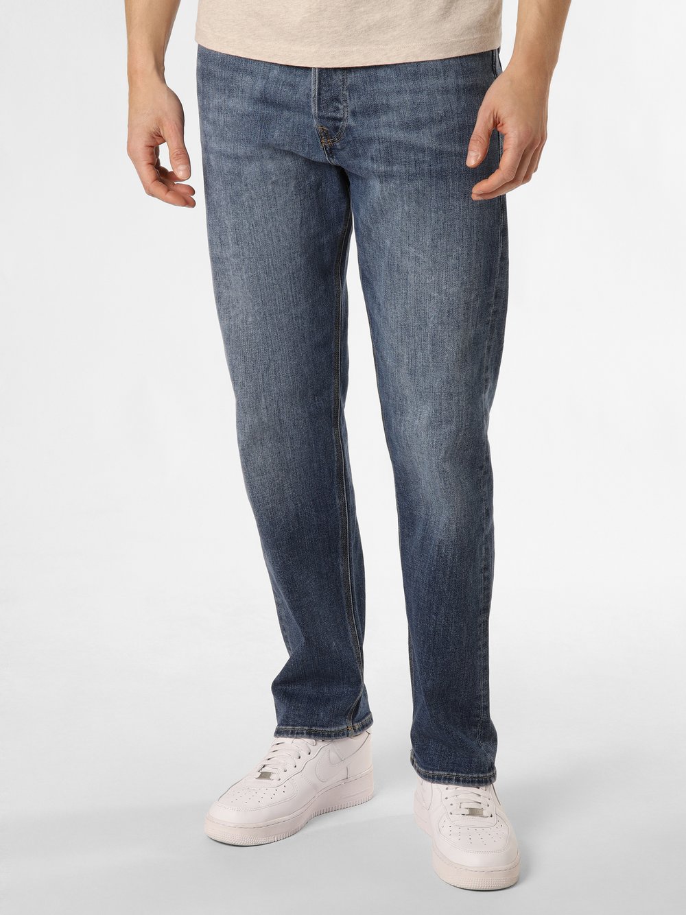 Jack & Jones Dżinsy - Chris Mężczyźni Bawełna niebieski jednolity, 38-32
