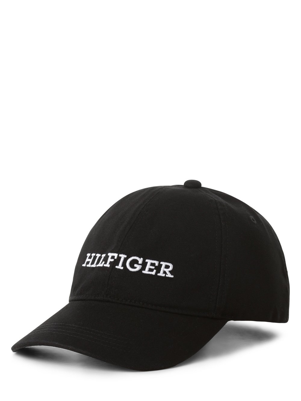 Tommy Hilfiger Czapka męska Mężczyźni Bawełna czarny jednolity, ONE SIZE