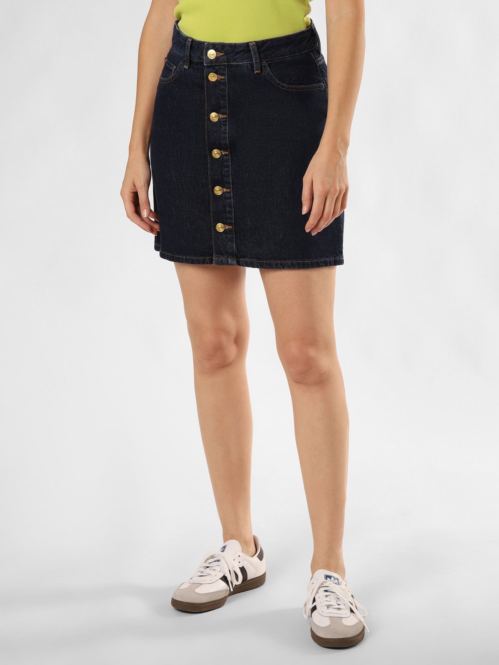 Tommy Hilfiger Dżinsowa spódnica damska Kobiety Bawełna niebieski jednolity, 34