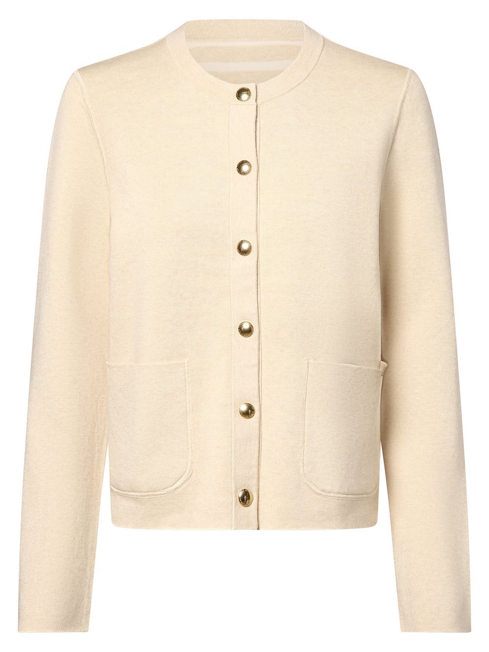 Tommy Hilfiger Damski dwustronny kardigan Kobiety beżowy jednolity, S