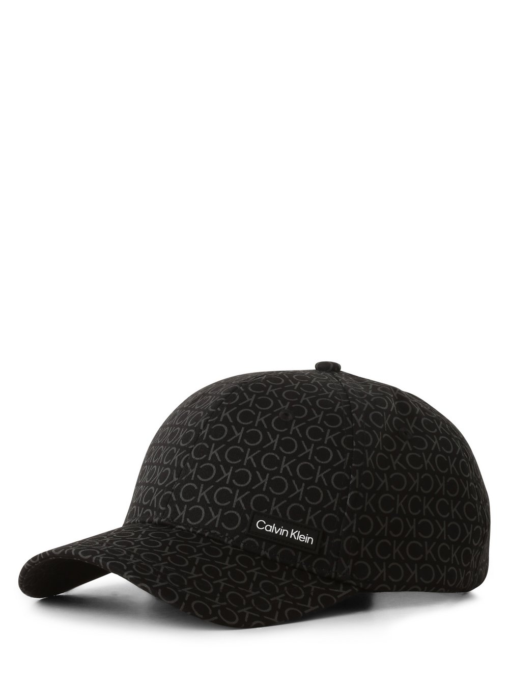 Calvin Klein Czapka męska Mężczyźni Bawełna czarny|szary wzorzysty, ONE SIZE