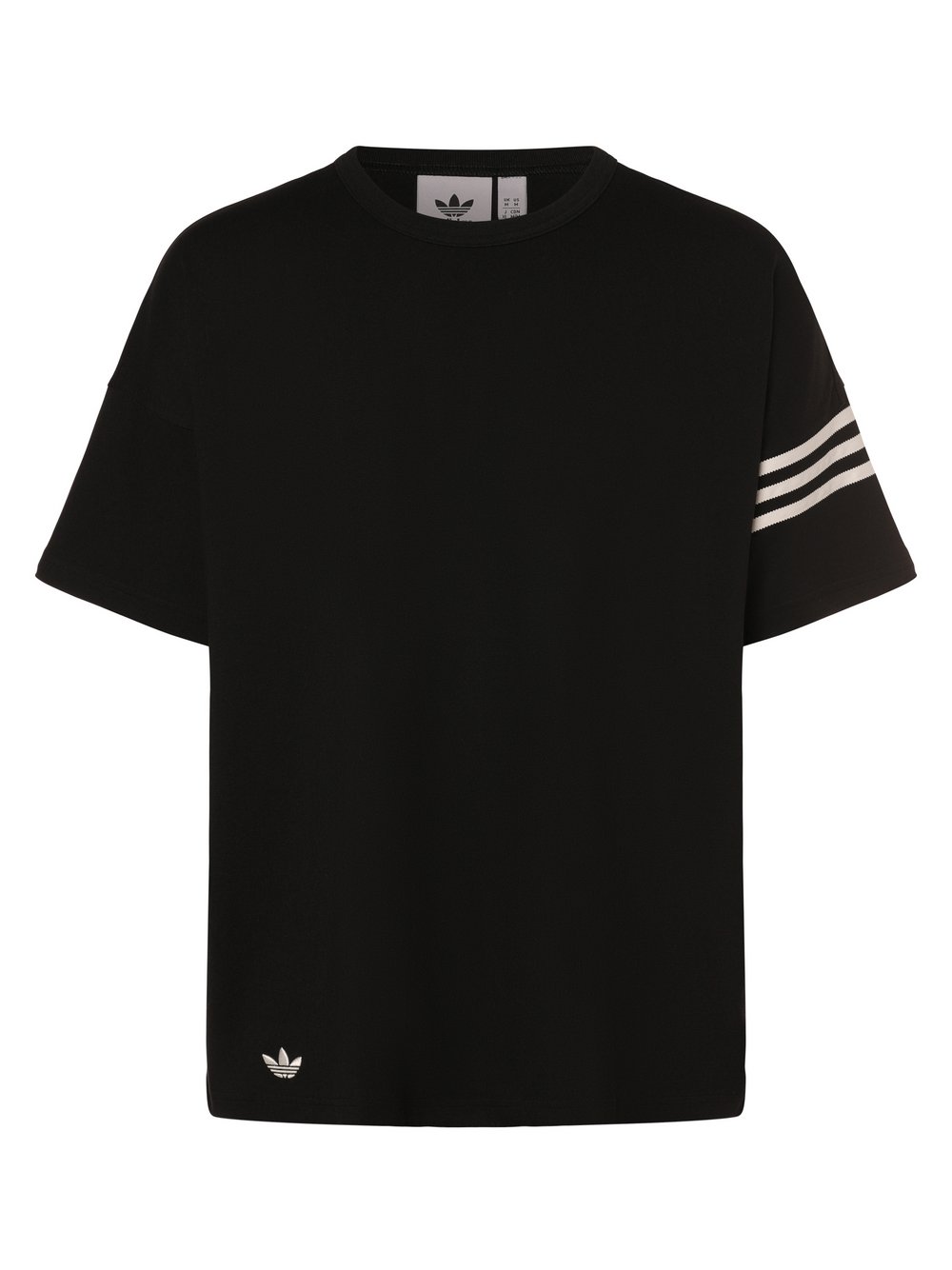 adidas Originals Koszulka męska Mężczyźni Bawełna czarny jednolity, S