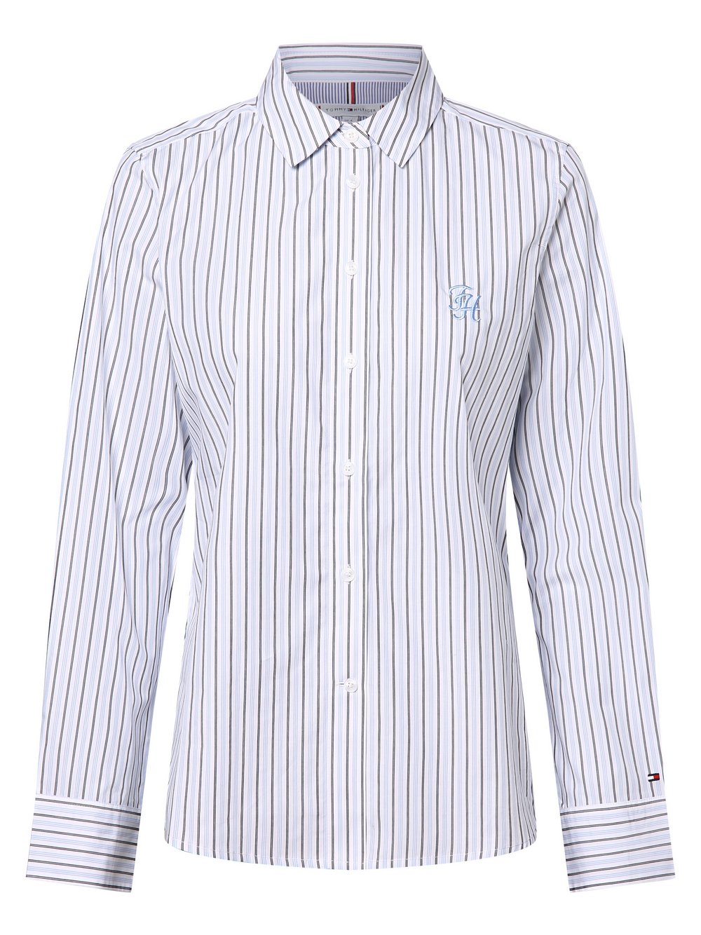 Tommy Hilfiger Bluzka damska Kobiety Bawełna biały|niebieski w paski, 38