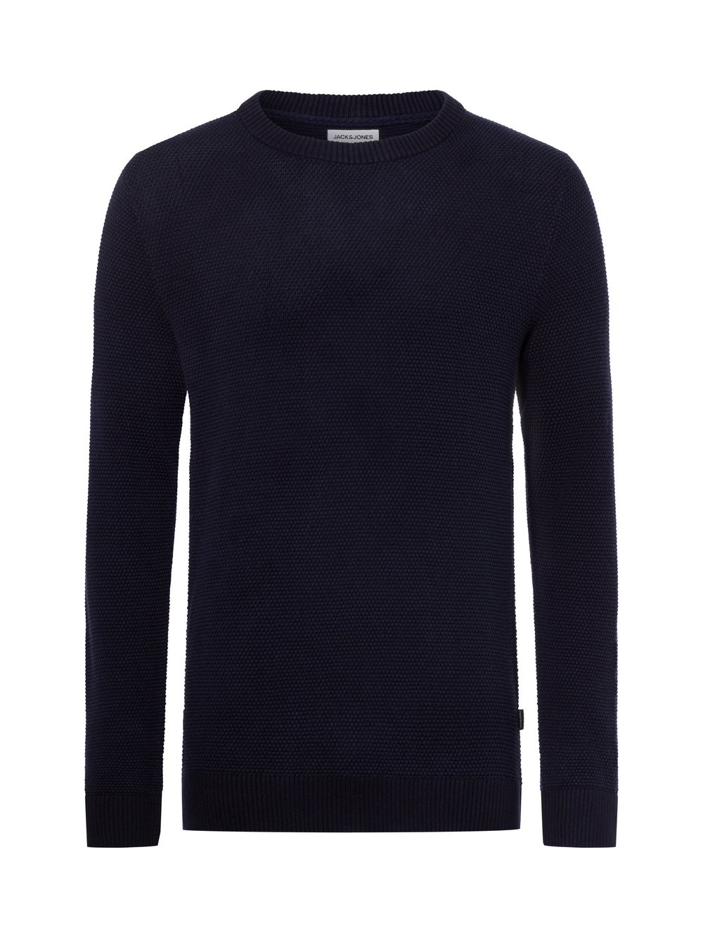 Jack & Jones Męski sweter z dzianiny - JJEGlobe Mężczyźni Bawełna niebieski jednolity, S