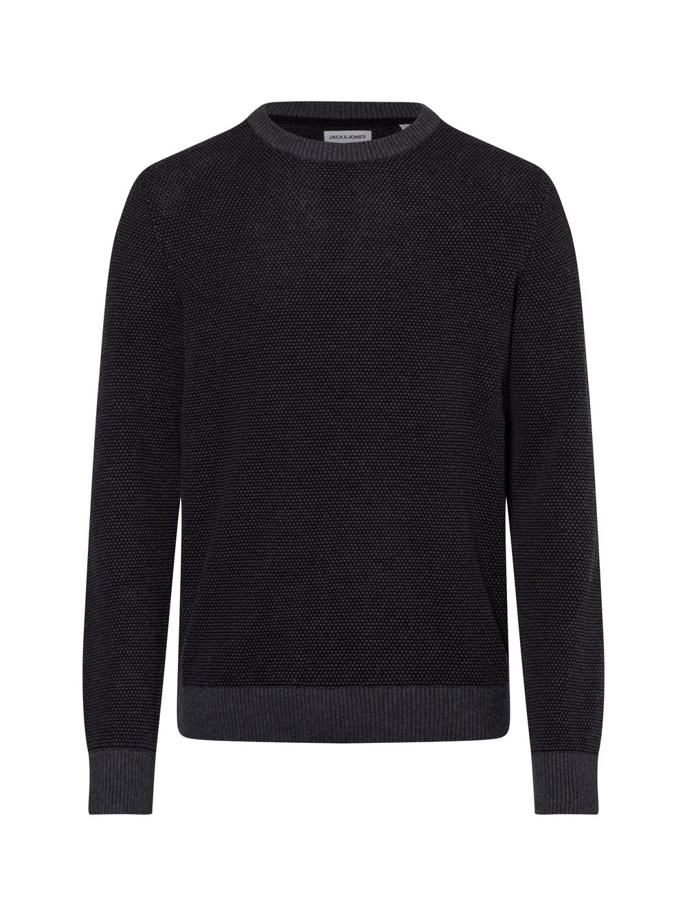 Jack & Jones Męski sweter z dzianiny - JJEGlobe Mężczyźni Bawełna szary jednolity, S