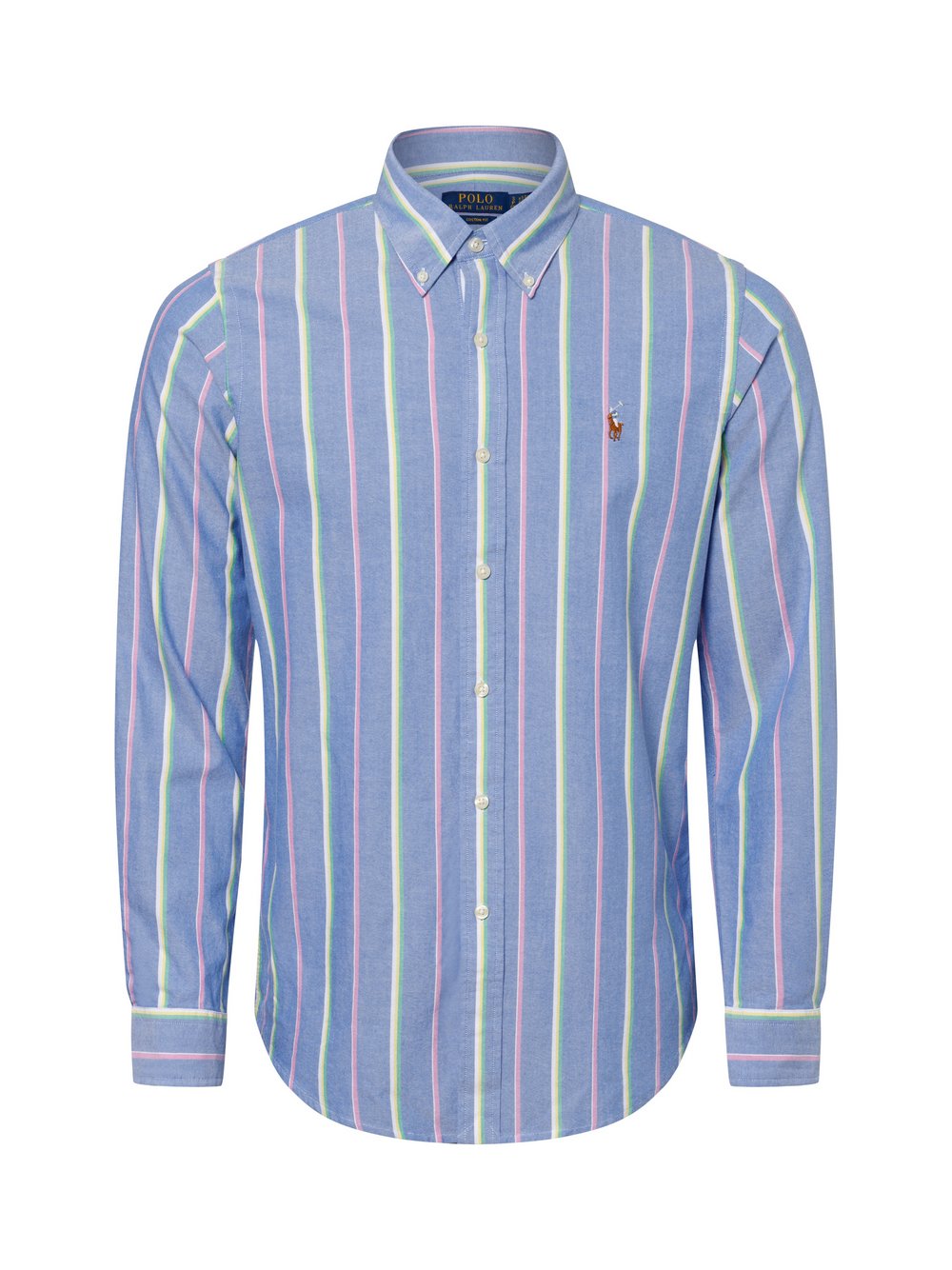 Polo Ralph Lauren Koszula męska Mężczyźni Regular Fit Bawełna niebieski|różowy|wielokolorowy w paski, S