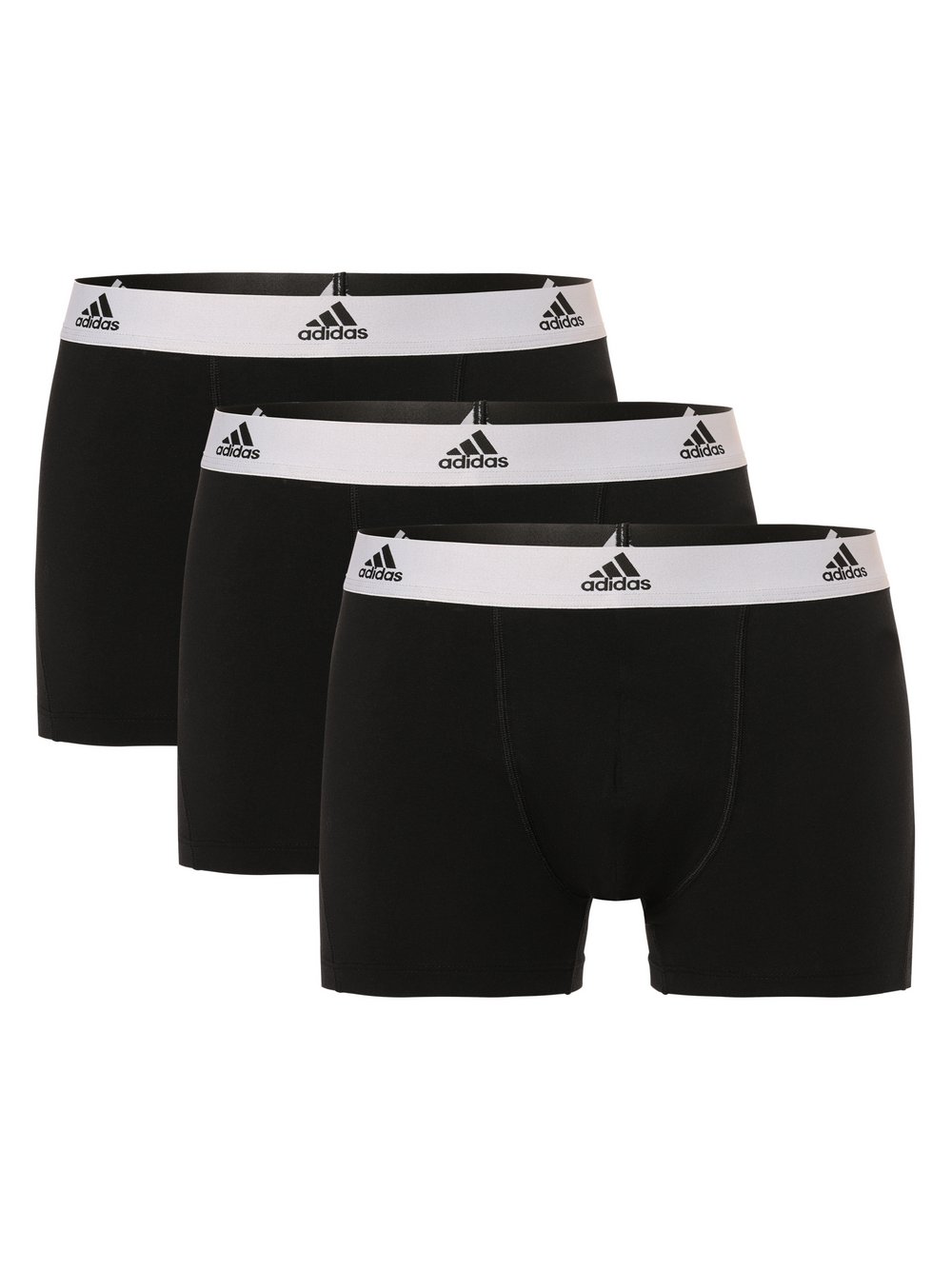 adidas Performance Bokserki pakowane po 3szt. Mężczyźni Bawełna czarny jednolity, S
