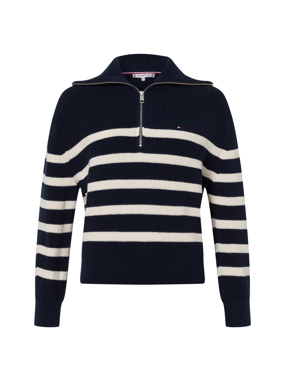 Tommy Hilfiger Sweter damski z dzianiny Kobiety Bawełna niebieski w paski, S