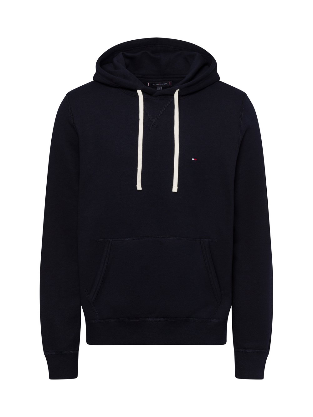 Tommy Hilfiger Męski sweter z kapturem Mężczyźni niebieski jednolity, S