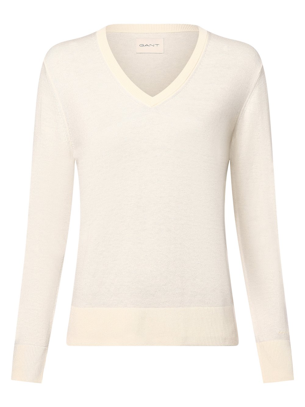 Gant Sweter damski Kobiety biały jednolity, S