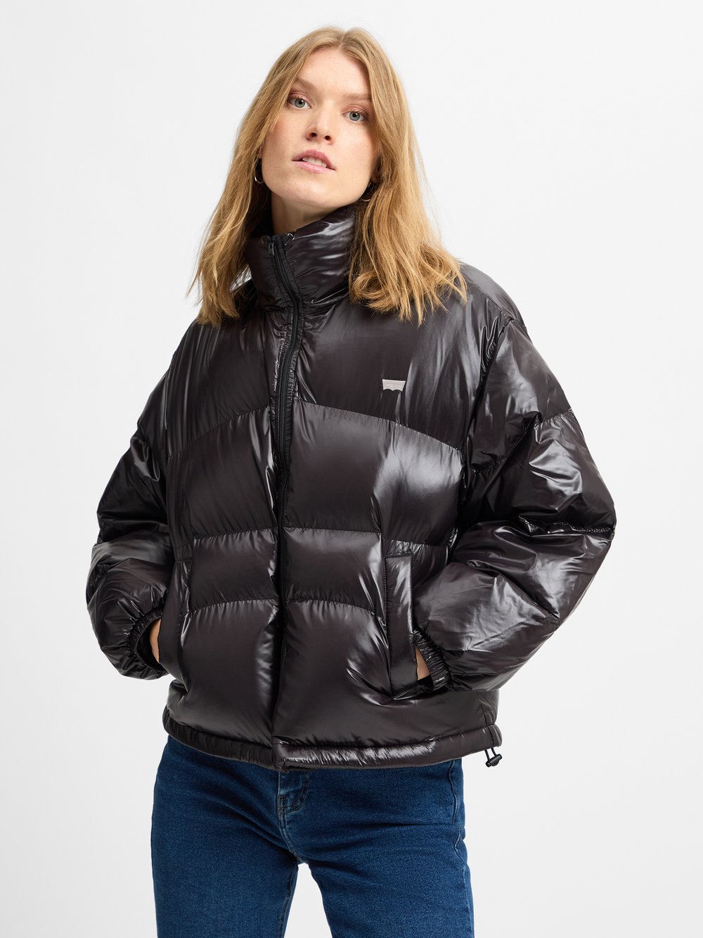 Levi's Damska kurtka pikowana Kobiety czarny jednolity, S