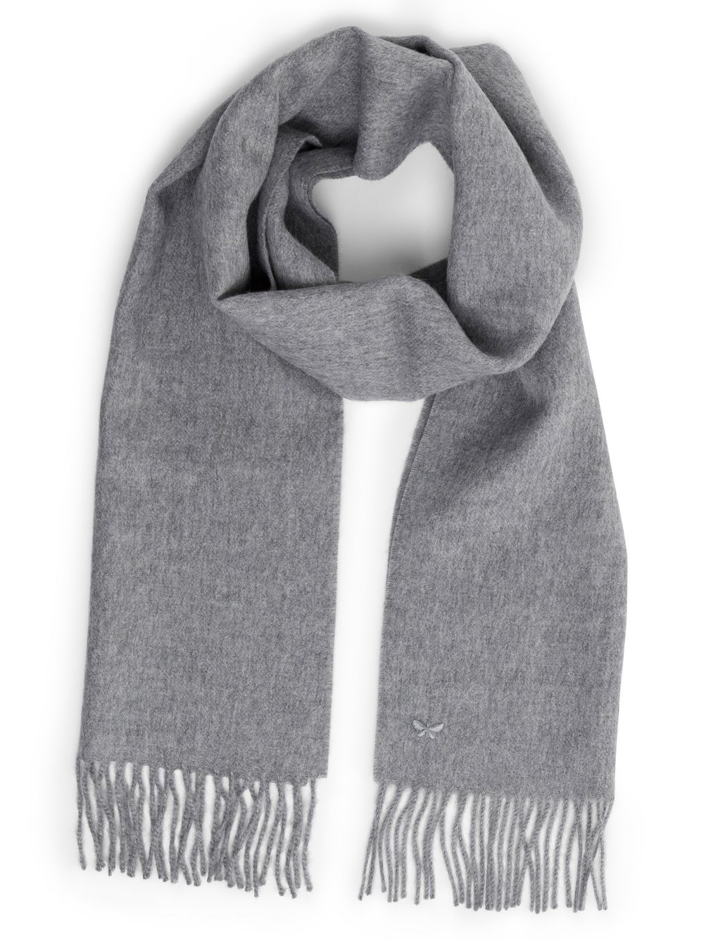 Max Mara Weekend Damski szalik z dzianiny z zawartością alpaki - Buona Kobiety Wełna szary marmurkowy, ONE SIZE