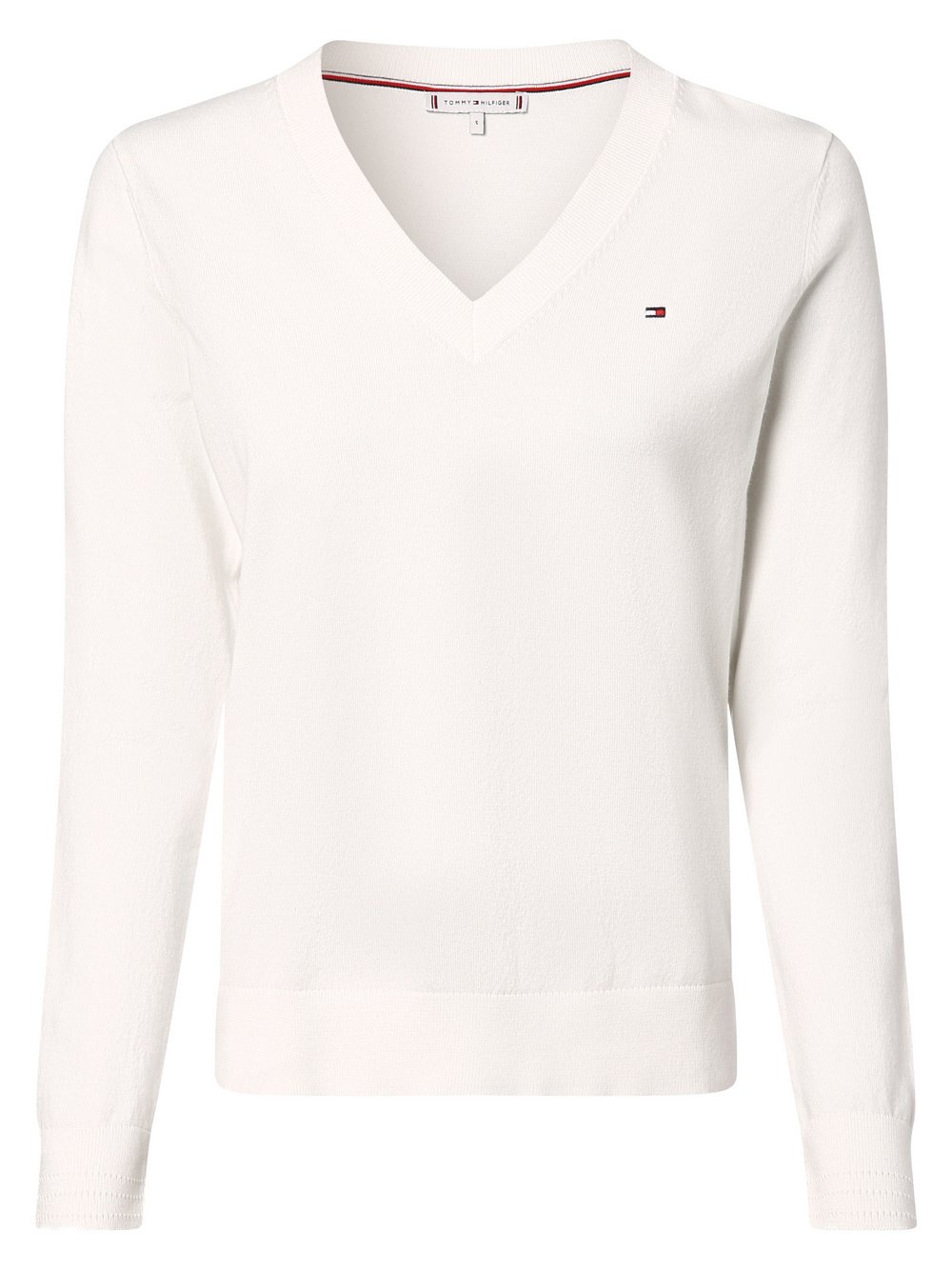 Tommy Hilfiger Sweter damski Kobiety biały jednolity, S