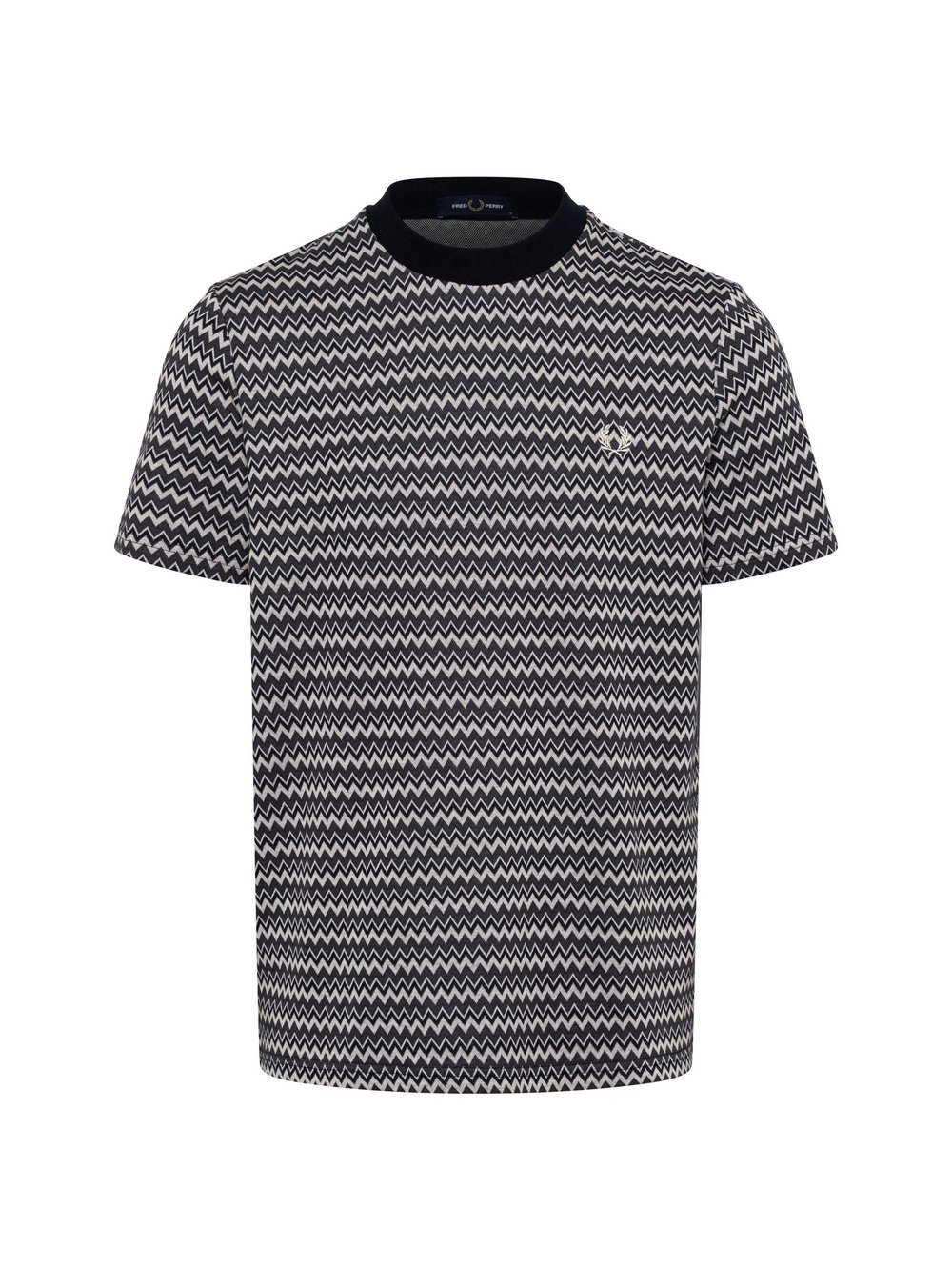Fred Perry Koszulka męska Mężczyźni Bawełna wielokolorowy|niebieski wzorzysty, S