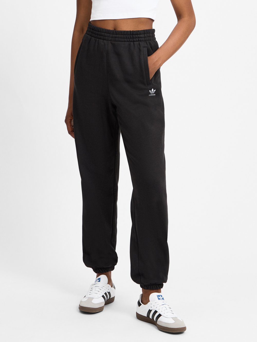 adidas Originals Damskie spodnie dresowe Kobiety Bawełna czarny jednolity, S