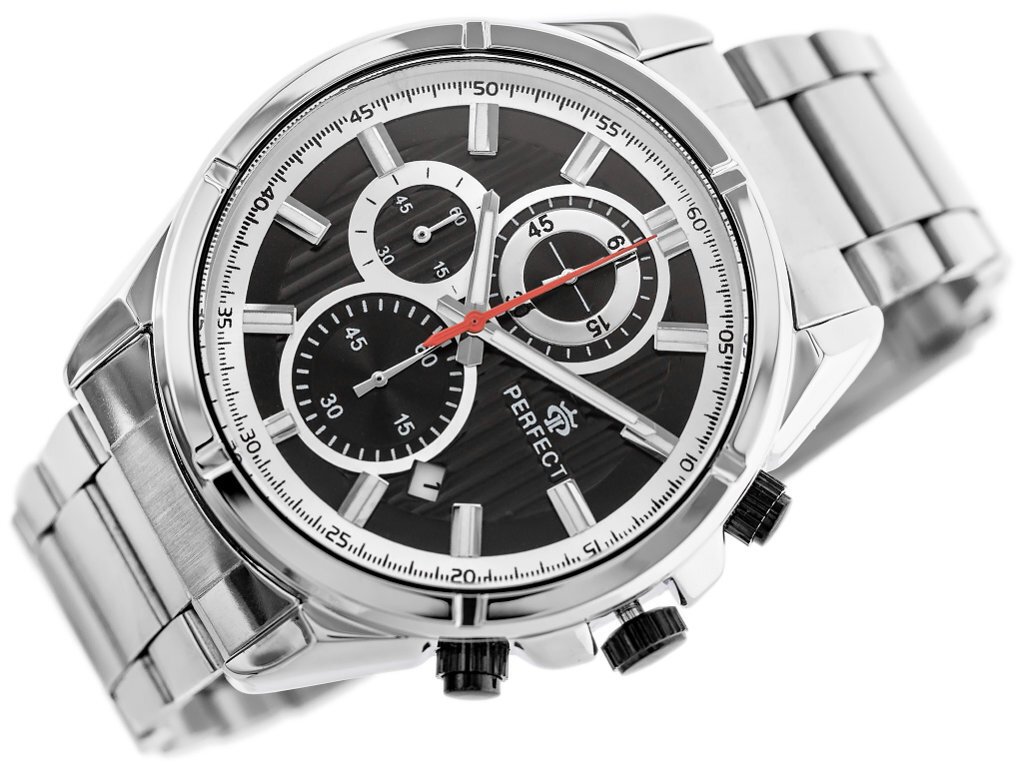 ZEGAREK MĘSKI PERFECT CH03M - CHRONOGRAF (zp358a) + BOX - Perfect