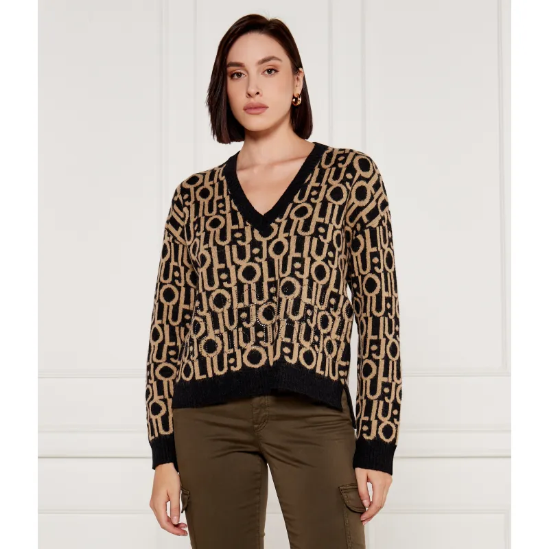 Liu Jo Wełniany sweter | Relaxed fit