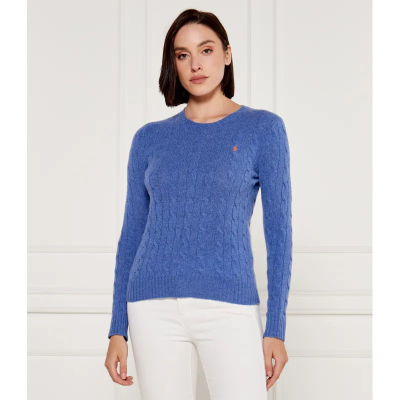 POLO RALPH LAUREN Wełniany sweter | Regular Fit | z dodatkiem kaszmiru