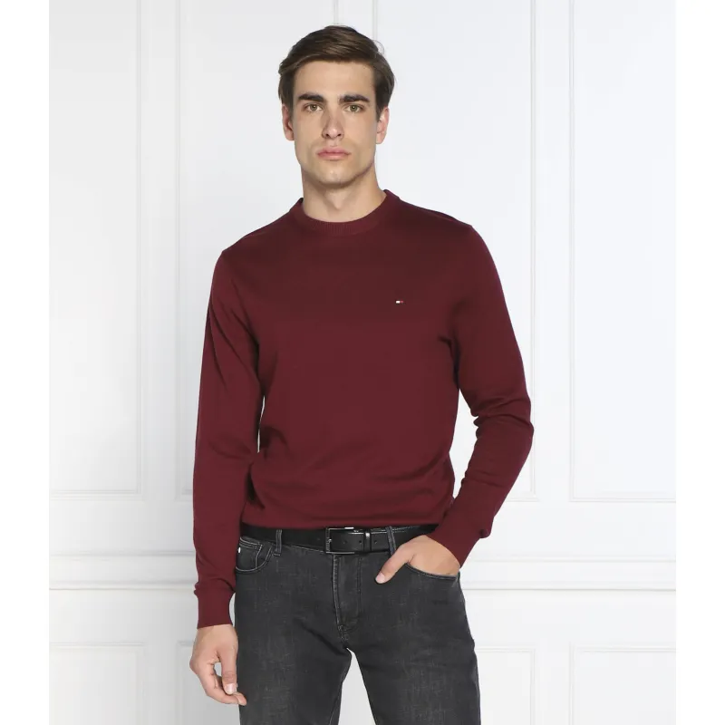 Tommy Hilfiger Sweter Regular Fit z dodatkiem kaszmiru