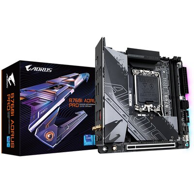GIGABYTE B760I AORUS PRO LGA1700 mini ATX MB 2xDDR5 4xSATA 2xM.2