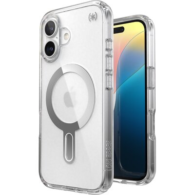 Etui SPECK Presidio Perfect-Clear ClickLock & MagSafe do Apple iPhone 16 Przezroczysty