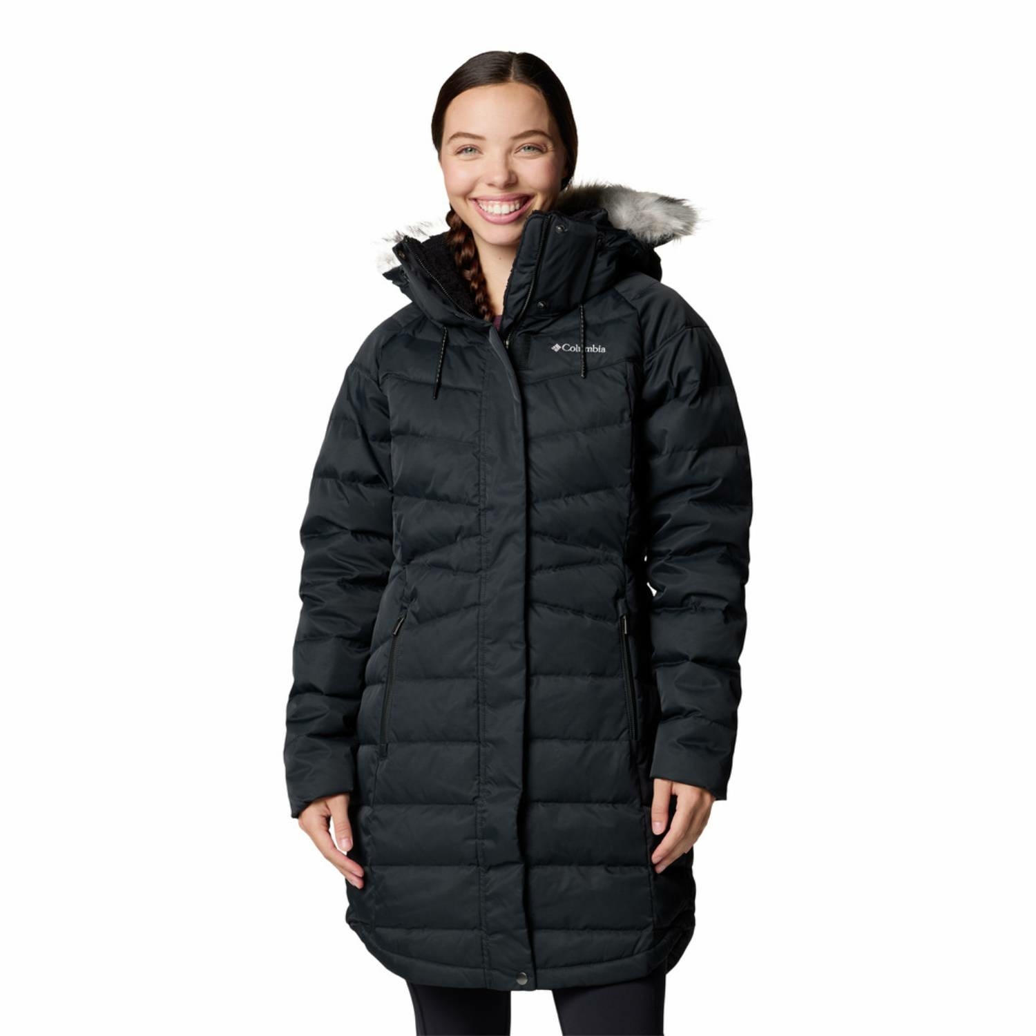 Damska kurtka Columbia Belle Isle II Mid Down Jacket black - S
