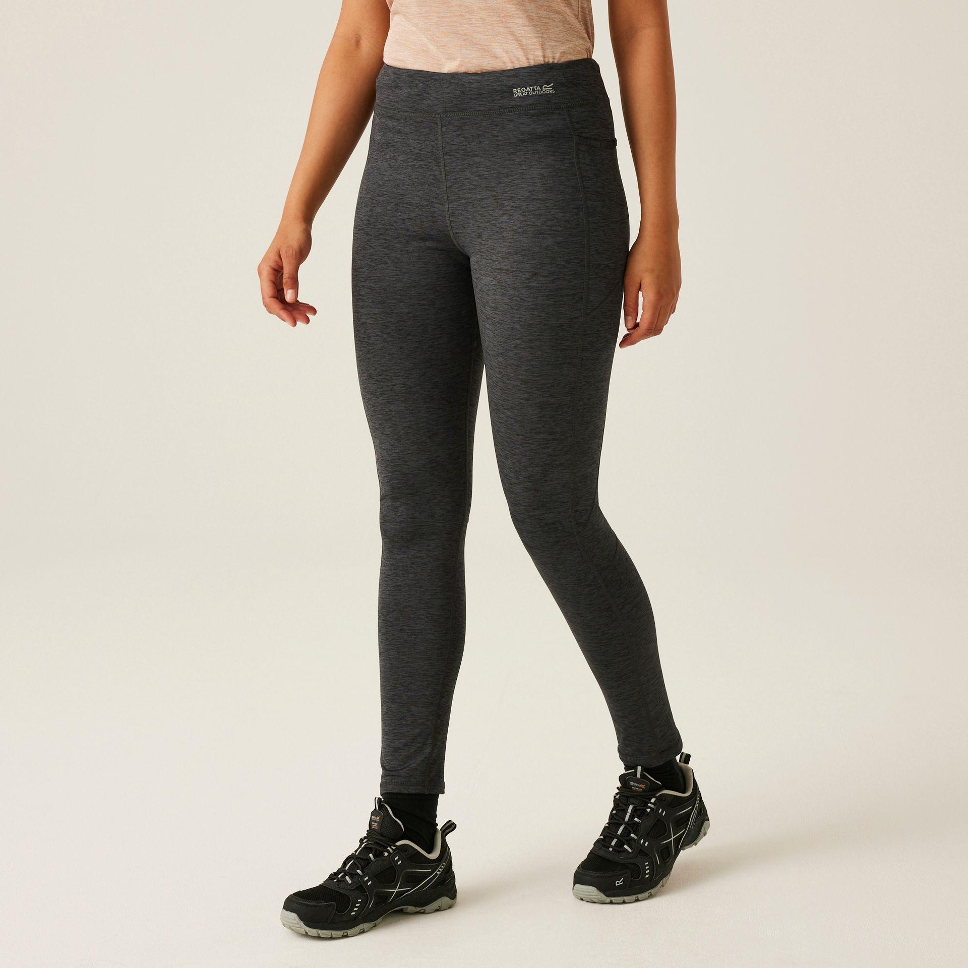 Regatta Damskie Legginsy Ocieplane Holeen II Winter Szary