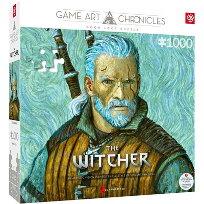 Puzzle CENEGA Game Art Chronicles Wiedźmin Geralt i Vincent Van Gogh (1000 elementów)