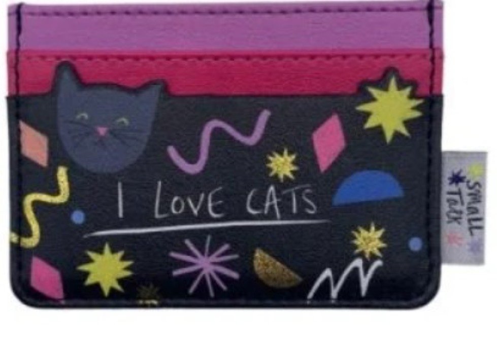 Small Tallk-I Love Cats Portfel na karty