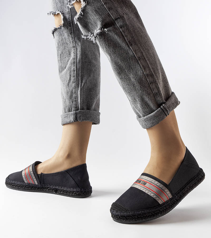 Czarne espadryle Big Star LL274894-36
