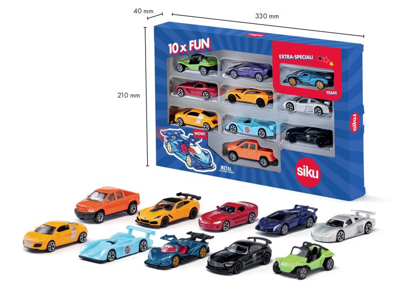 Siku 0450 Set 10 Aut Sportowych 09220