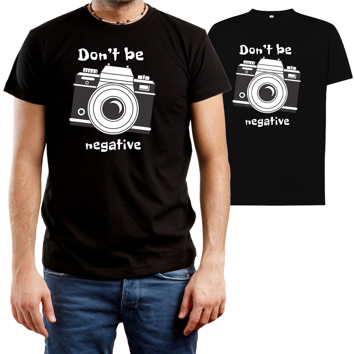 T-SHIRT MĘSKI PREZENT DLA FOTOGRAFA FOTOGRAF KOSZULKA CZARNA R-S A199