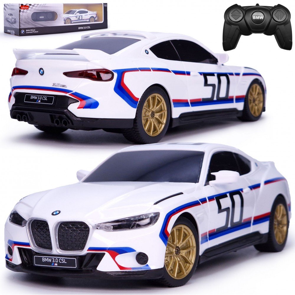 SAMOCHODZIK ZDALNIE STEROWANY RC BMW 3.0 CSL NA PILOTA GUMOWE KOŁA