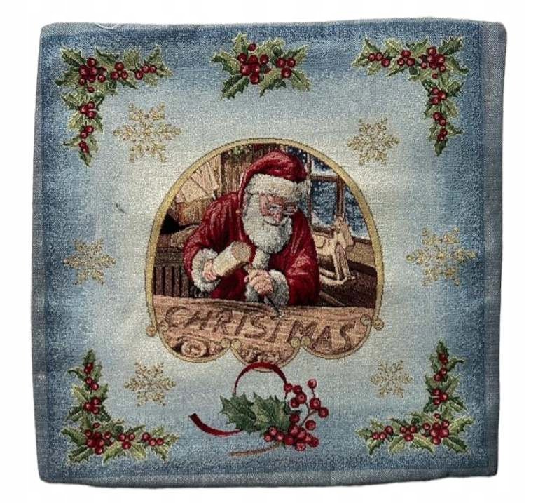 Poszewka Świąteczna Gobelinowa LUX 42x42 Mikołaj