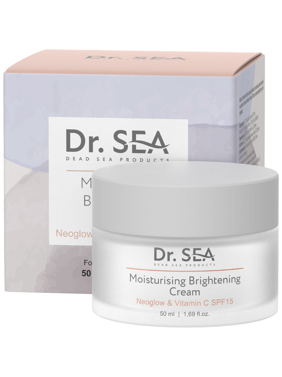 Dr. Sea, Nawilżający krem rozświetlający - NEOGLOW i witamina C - SPF15, 50ml