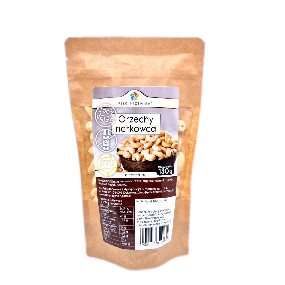 Orzechy nerkowca 130g (Pięć Przemian)