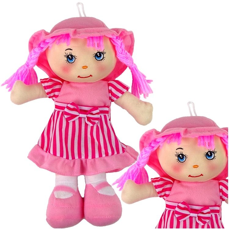 LALKA SZMACIANA 28 CM PRZYTULANKA LALA SZMACIANA MASKOTKA Zuzia