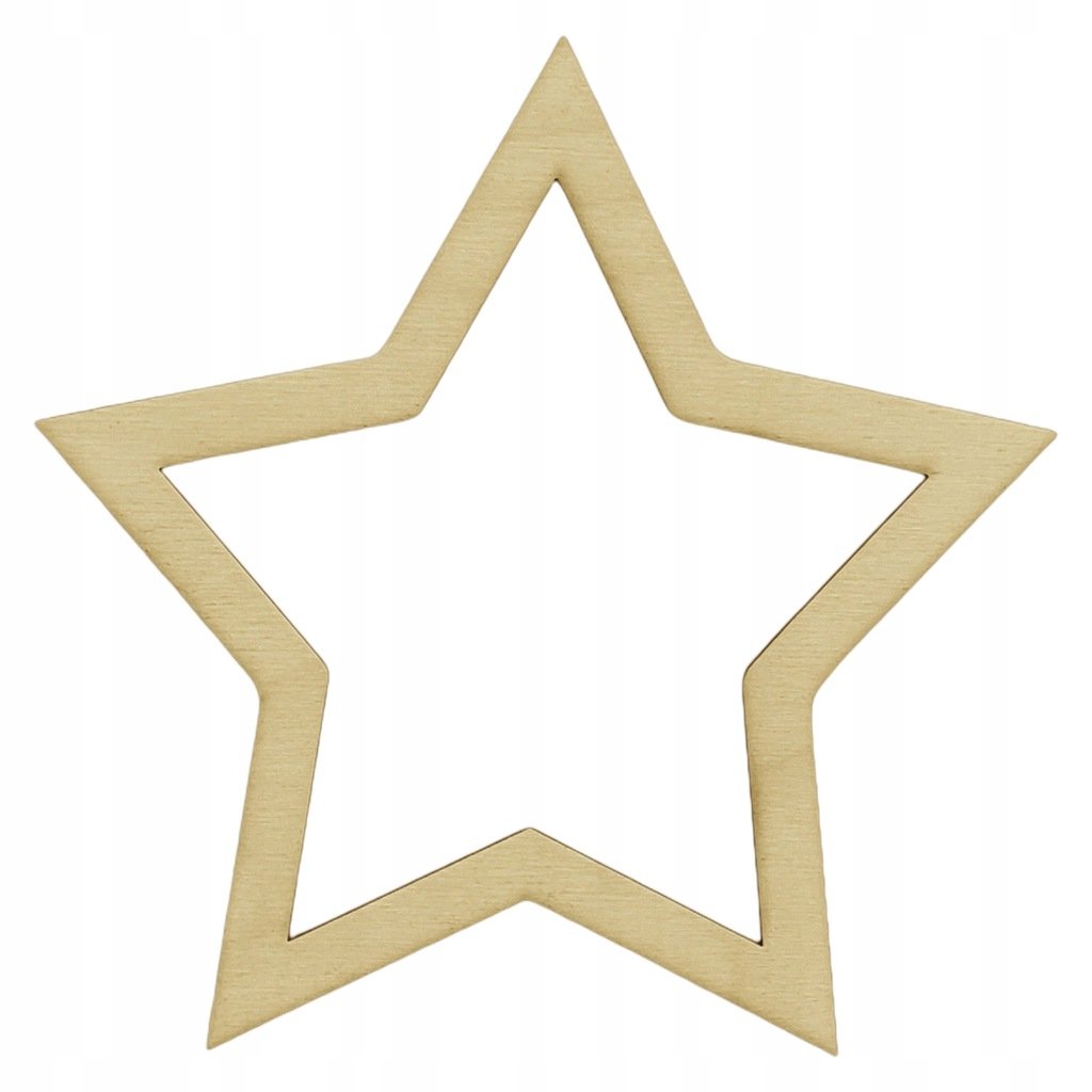 15 cm Gwiazda obręcz drewniana baza do makramy gr. 3 mm