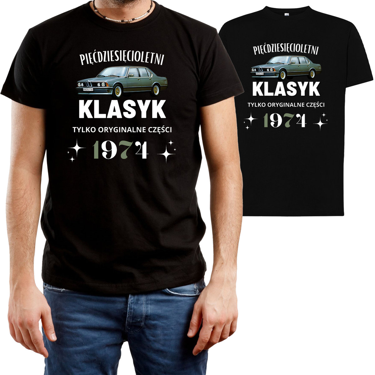 T-SHIRT MĘSKI 50 URODZINY PIĘĆDZIESIĄTKA PREZENT KOSZULKA CZARNA R-3XL A38