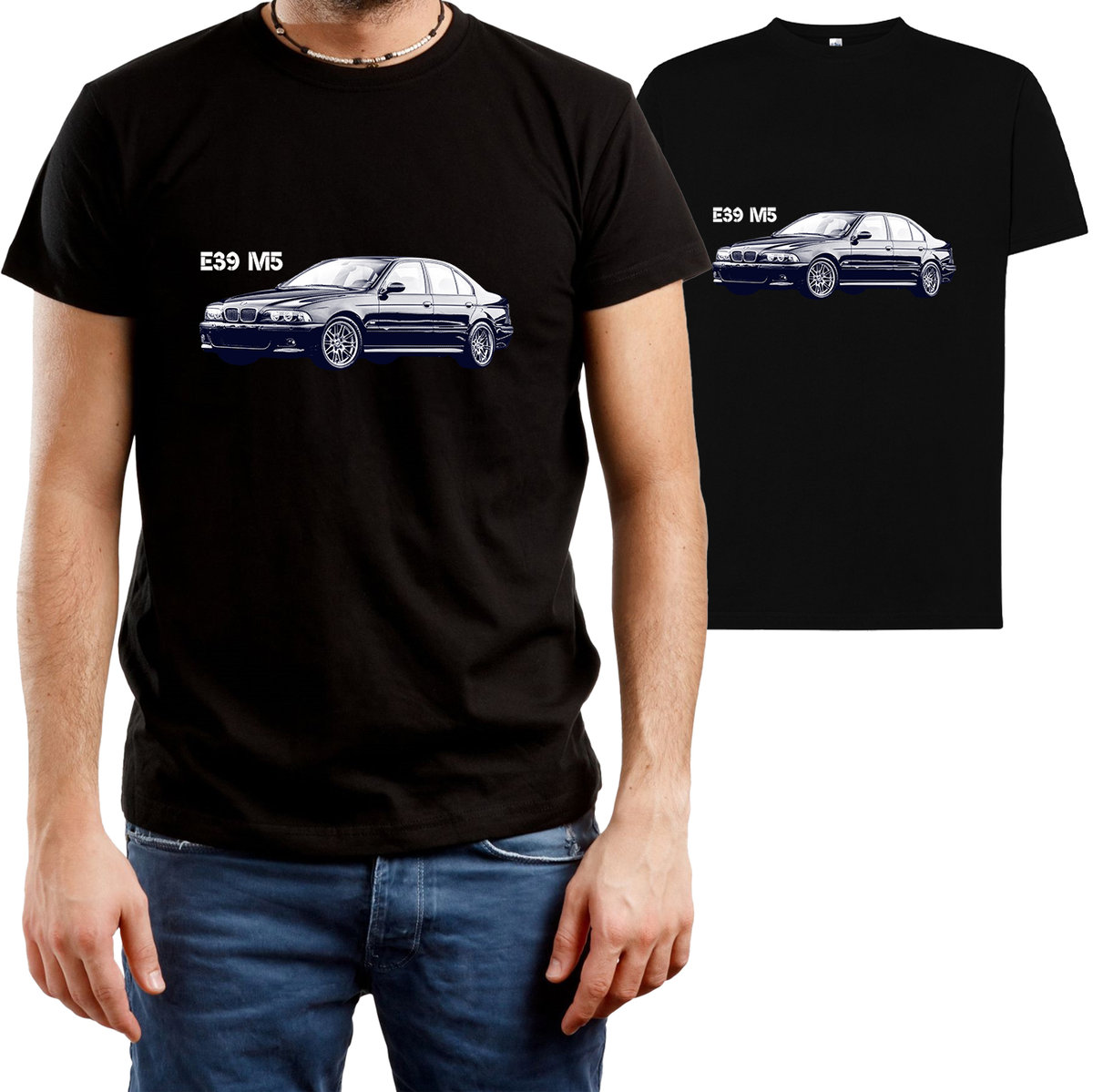 T-SHIRT MĘSKI BMW DLA FANA E39 M5 M POWER Z NADRUKIEM KOSZULKA R-M A502