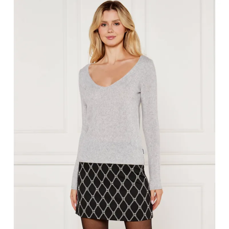 HUGO Wełniany sweter Shakilyna 50522533 | Slim Fit