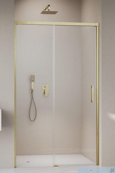 Radaway Idea 8 Dwj Brushed Gold drzwi wnękowe 150cm lewe szczotkowane złoto 10330770-99-01L/10350703-01-01