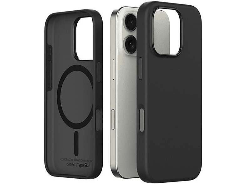 Etui ARAREE Typo Skin M iPhone 16 Pro Czarny