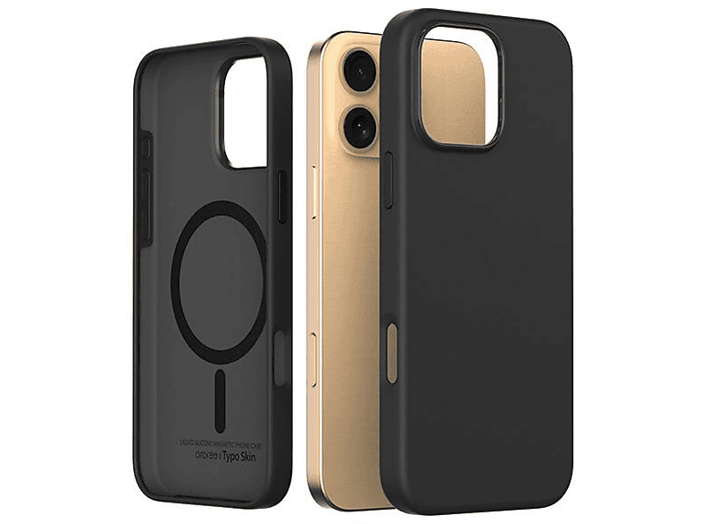 Etui ARAREE Typo Skin M do iPhone 16 Pro Max Czarny