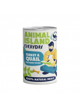 ANIMAL ISLAND Everyday Indyk z Przepiórką 400g bezzbożowa karma human grade