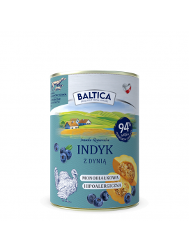 BALTICA indyk z dynią 400g monoproteinowa bezzbożowa