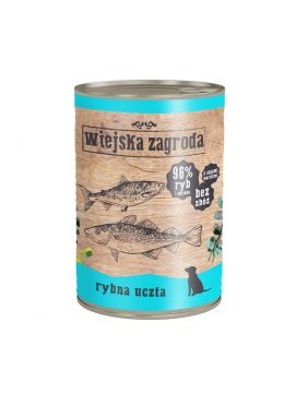 Wiejska Zagroda Rybna uczta 400g karma mokra dla szczeniąt