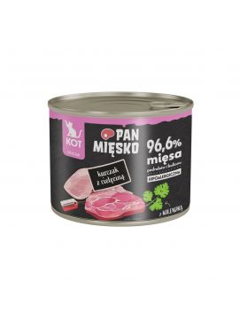 Pan Mięsko Kurczak z cielęciną (kociak) 200g karma mokra dla kociąt