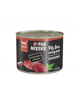 Pan Mięsko Wieprzowina z jeleniem 200g karma mokra dla kotów dorosłych